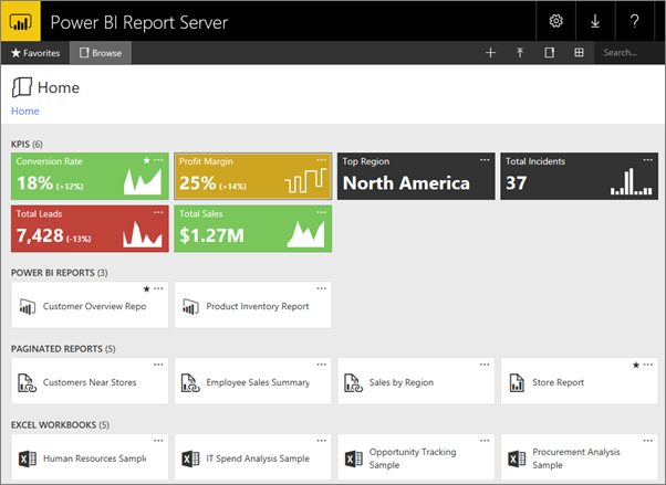 Instalação e configuração do Microsoft Power BI Report Server